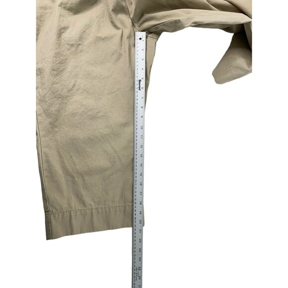 Gap Favorite Khaki Capri Women’s Sz 16 Flat Front Tan Pockets Capri Pants - Picture 11 of 12